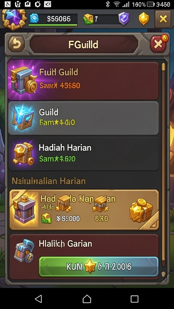 gacormax - Menu yang mudah dinavigasi dan informatif.